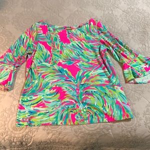 Lilly Pulitzer top with tags in a size L.